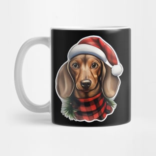 Dachshund Christmas Mug